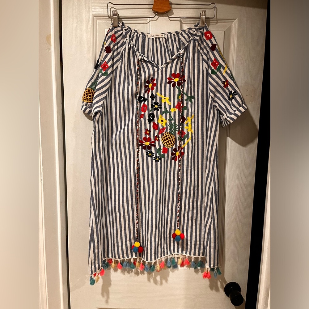 Vintage striped coverup